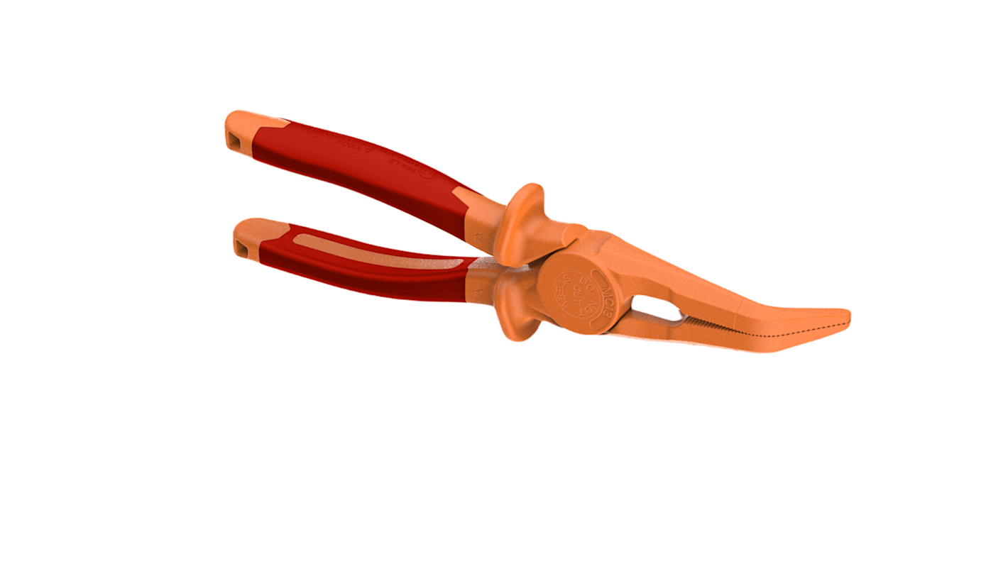 Penta MC13CE-XL Bent Nose Pliers, 235 mm Overall, Bent Tip, VDE/1000V