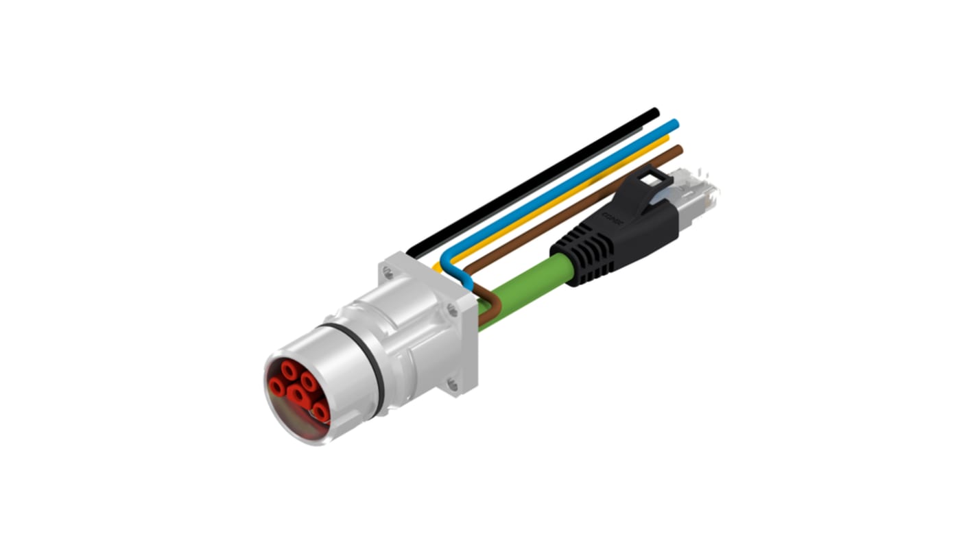 Conector CONEC hembra serie 58-22 de 9 vías Hembra, Macho, Montaje en Panel, IP65, IP67