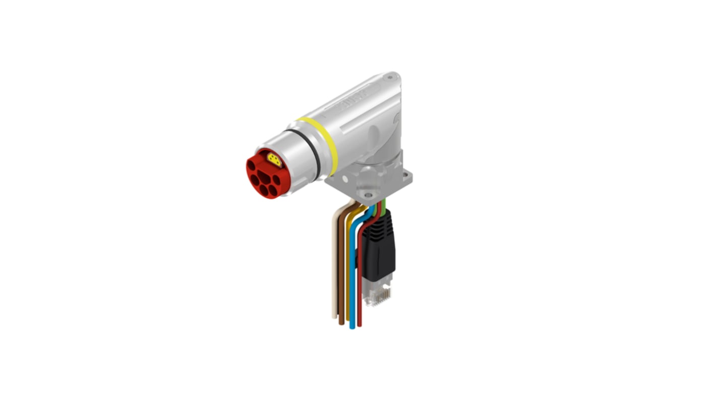 Amphenol CONEC Connector, 10 Contacts, Panel Mount, B23 Connector, Socket, Male and Female Contacts, IP65, IP67, 58-22