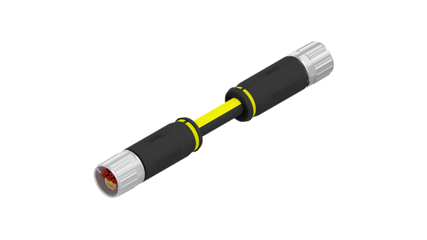 Amphenol CONEC Connector, 9 Contacts, Cable, B17 Connector, Socket, Female, IP65, IP67, 57-25 Series