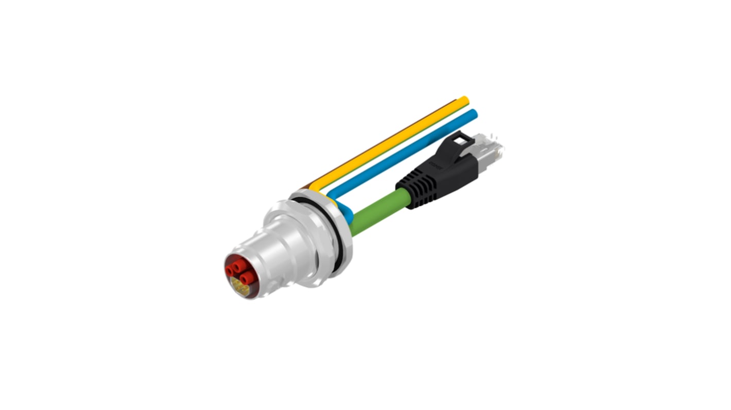 CONEC Connector, 7 Contacts, Panel Mount, B17 Connector, Socket, Male and Female Contacts, IP65, IP67, 57-22 Series