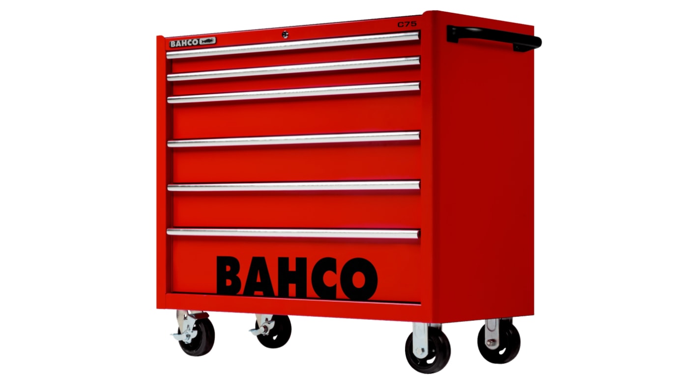 Bahco 6 Shelf Trolley, 986 x 501 x 1100mm, 30kg Load