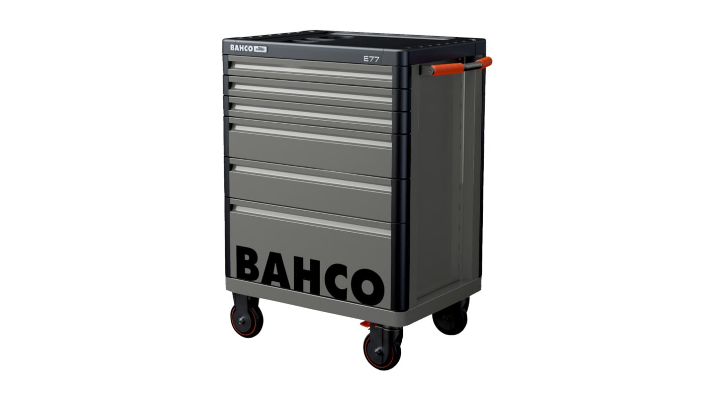 Carro de servicio Bahco con 6 niveles, dim. de plataforma 976 x 510 x 820mm, carga 30kg