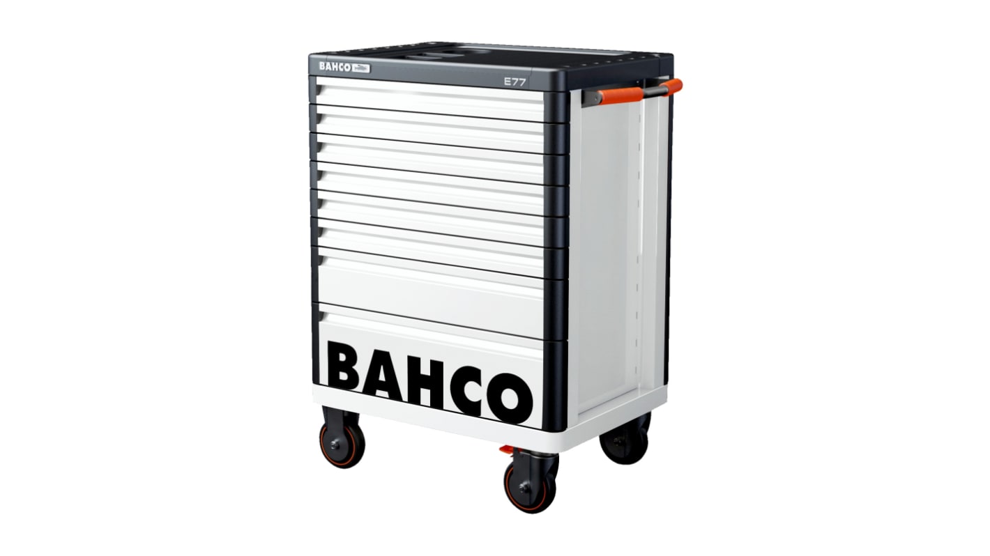 Carro de servicio Bahco con 7 niveles, dim. de plataforma 976 x 510 x 820mm, carga 45kg