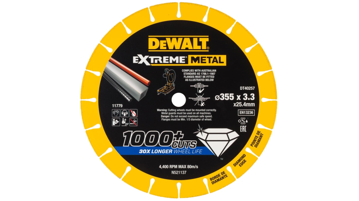 DeWALT DT402 Diamond Cutting Disc, 355mm, 1 in pack