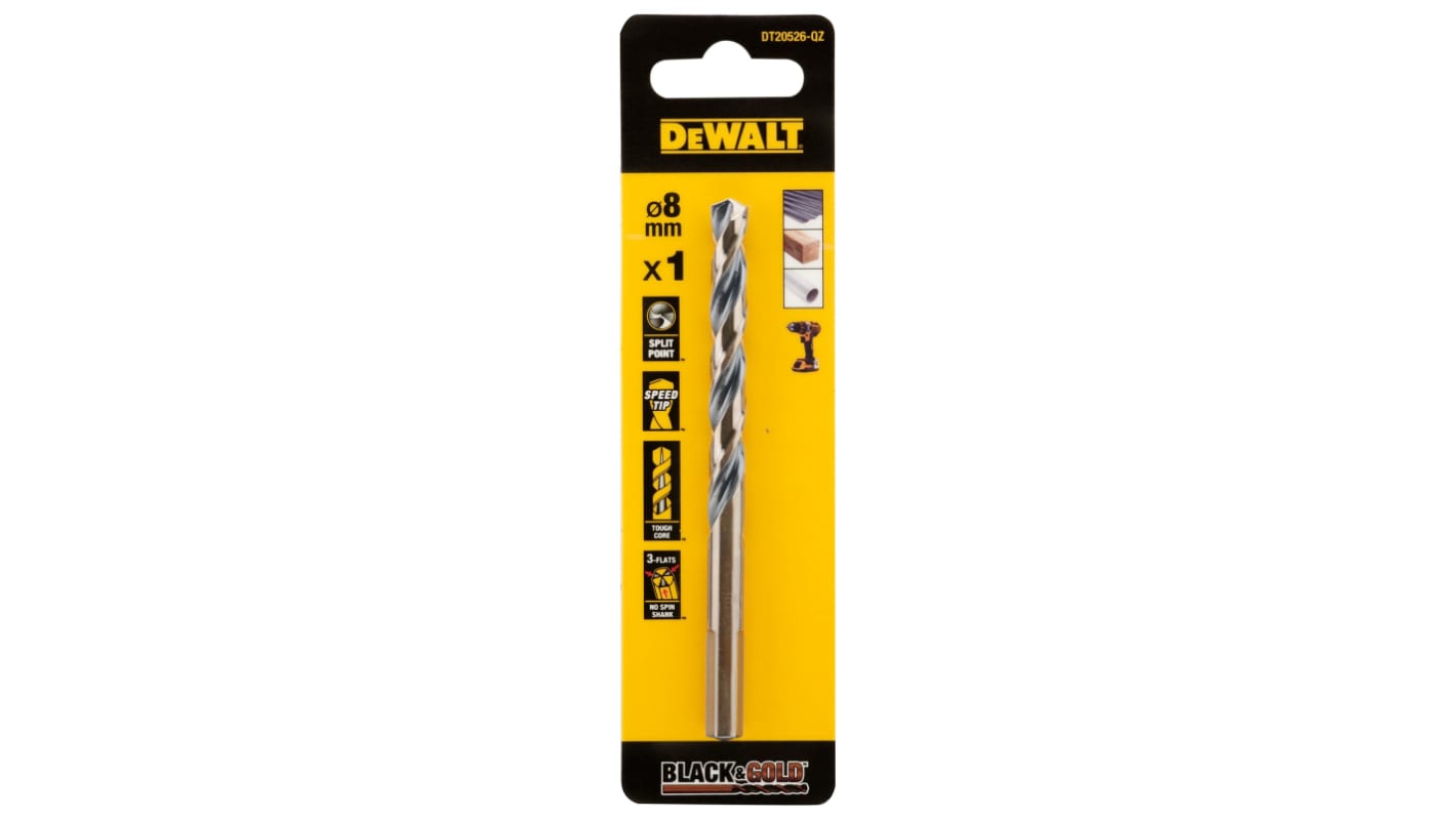 DeWALT Bor HSS Spiralbor, Diameter: 9.5mm