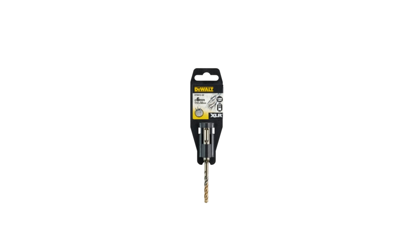 DeWALT DT891 Series SDS Drill Bit for Concrete, 6mm Diameter, 110 mm Overall