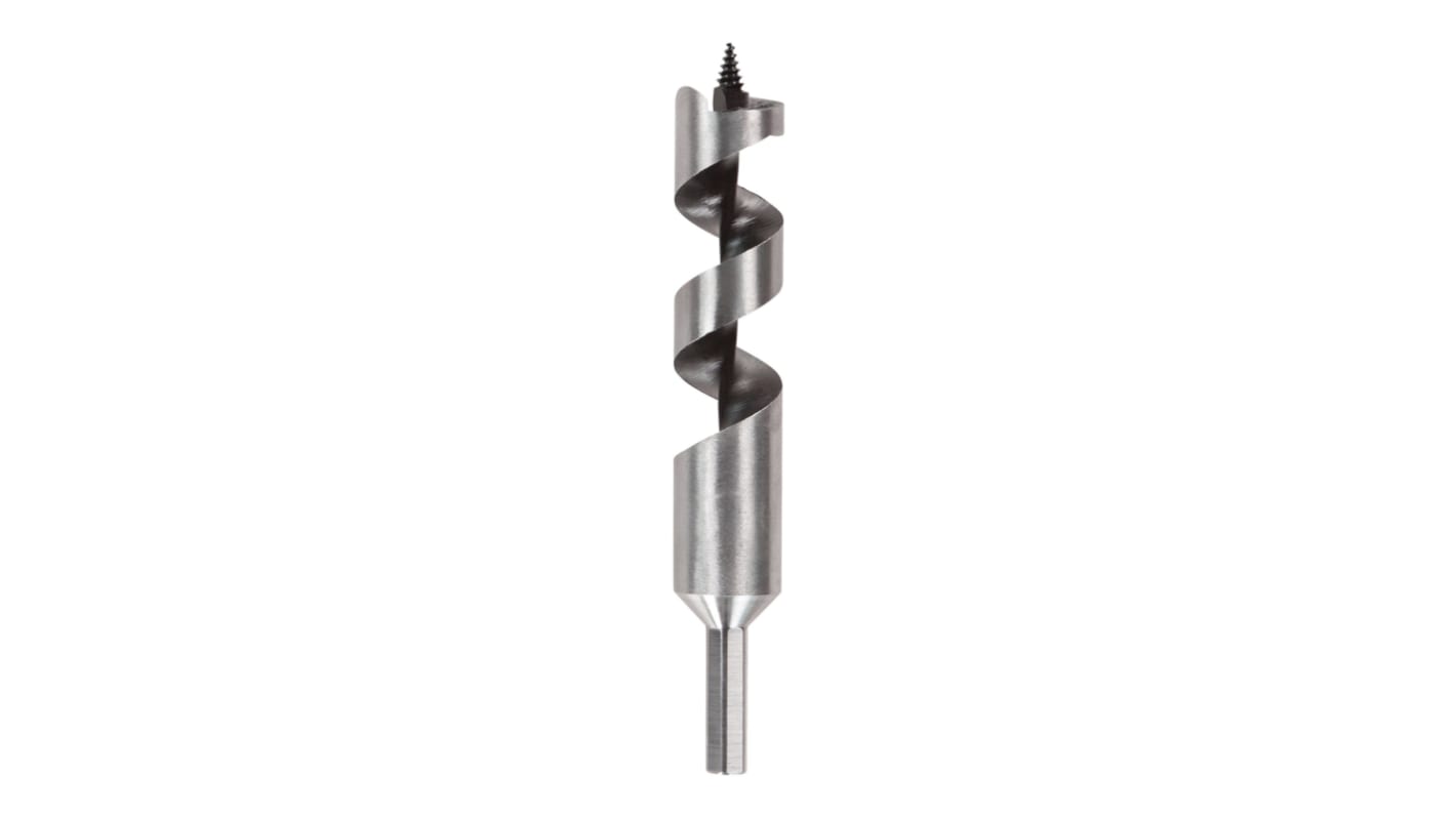 DeWALT DT462 Series Hardened Steel Wood Auger Drill Bit for Wood, 30mm Diameter, 200 mm Overall