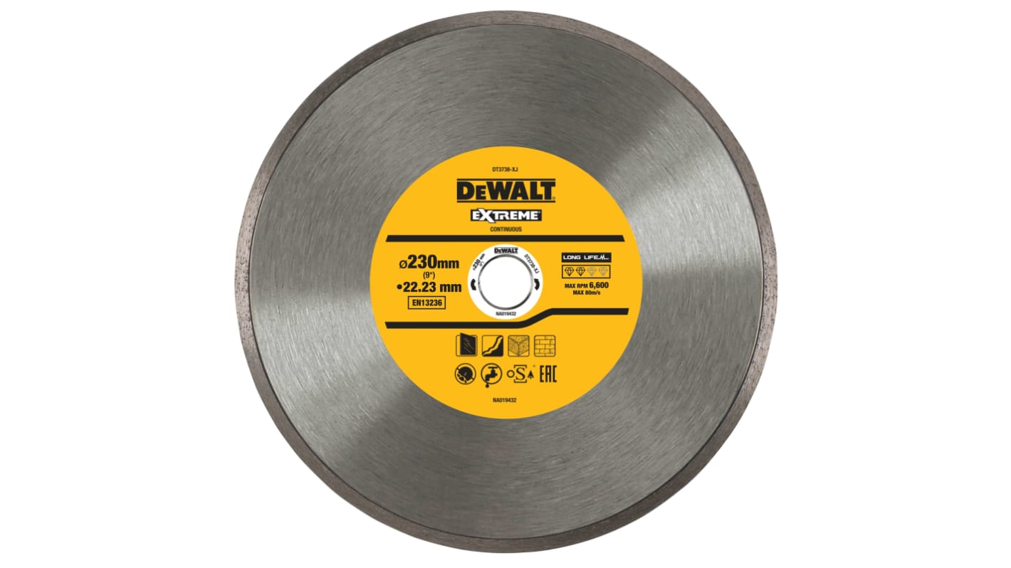 DeWALT DT37 Diamond Cutting Disc, 230mm, 1 in pack