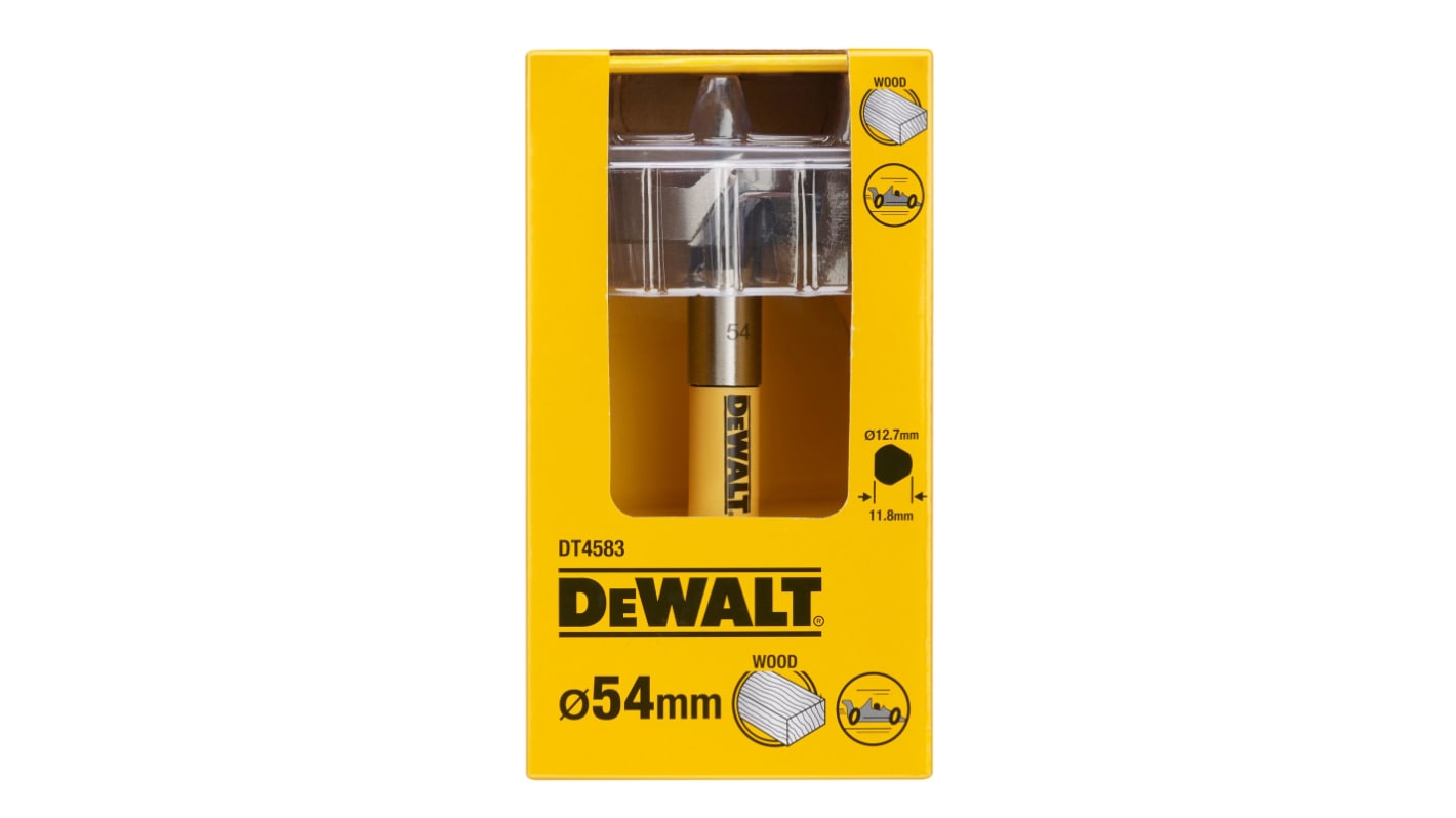 DeWALT DT458 Series Wood Drill Bit for Wood, 54mm Diameter