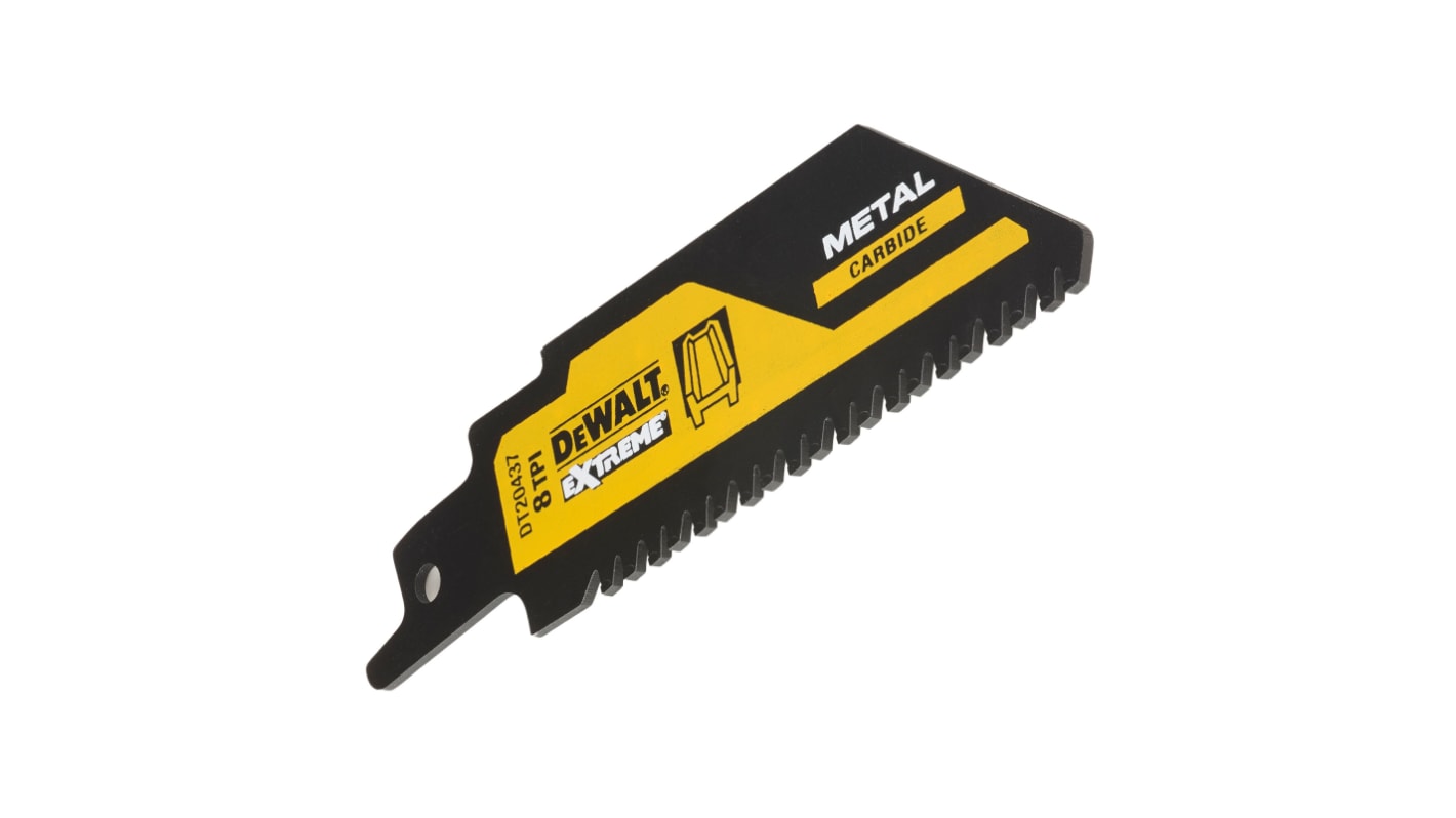 DeWALT, 8 Teeth Per Inch Metal 152mm Cutting Length Reciprocating Saw Blade, Pack of 1