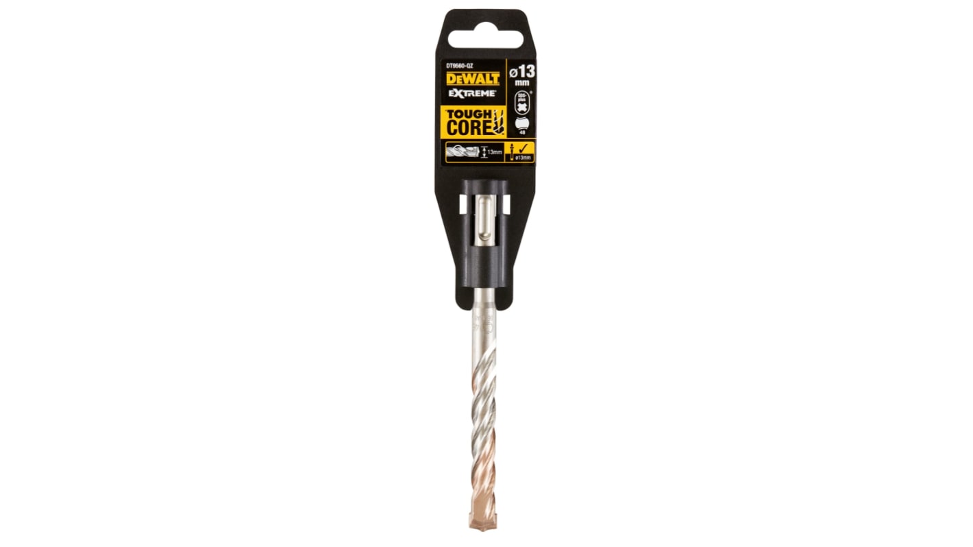 DeWALT DT956 Series SDS Drill Bit for Concrete, 13mm Diameter, 160 mm Overall