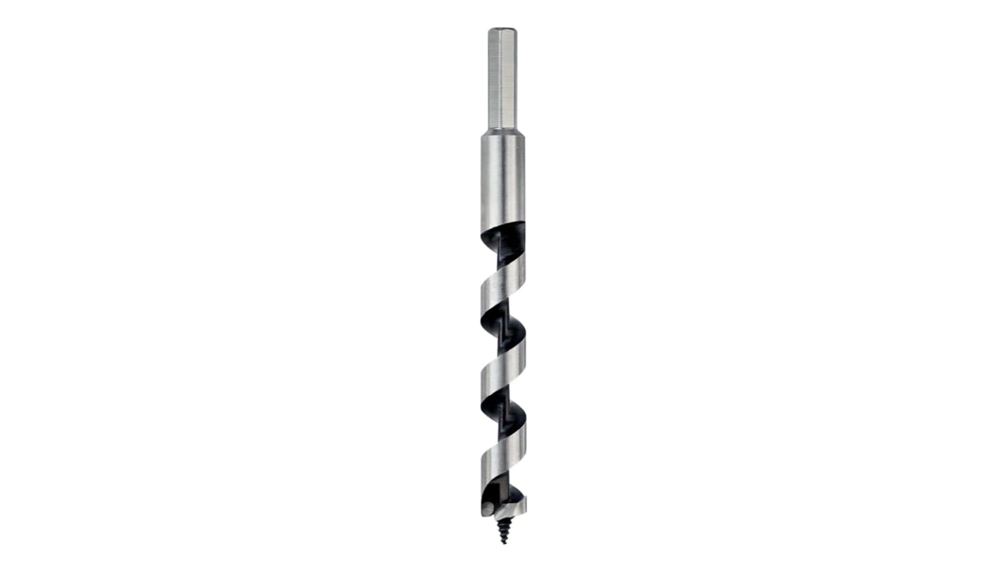 DeWALT DT461 Series Hardened Steel Wood Auger Drill Bit for Wood, 16mm Diameter, 200 mm Overall