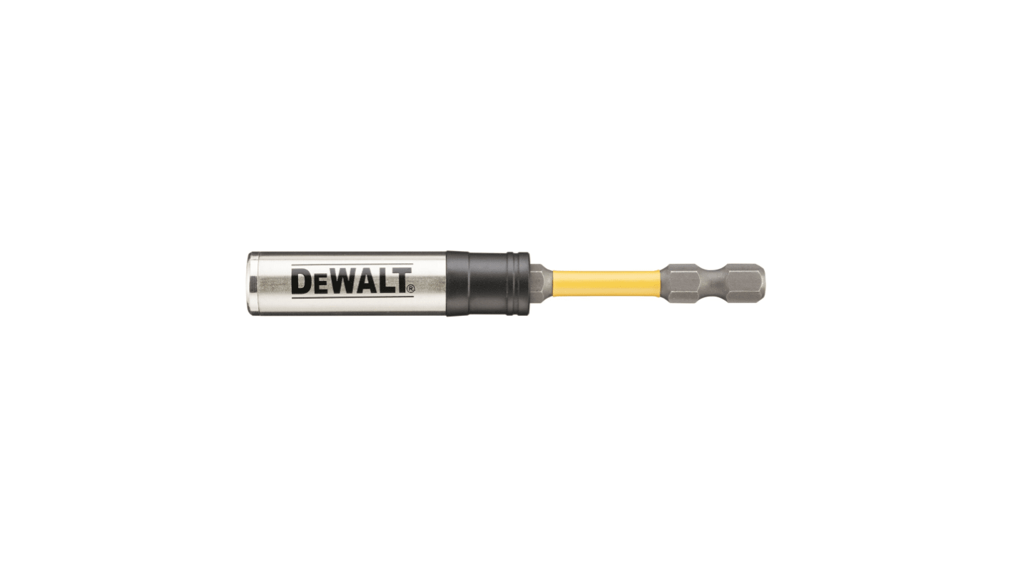 DeWALT 圆形刀头座, 批头套筒1/4 英寸 六角驱动头, 92 mm总长, 不锈钢制