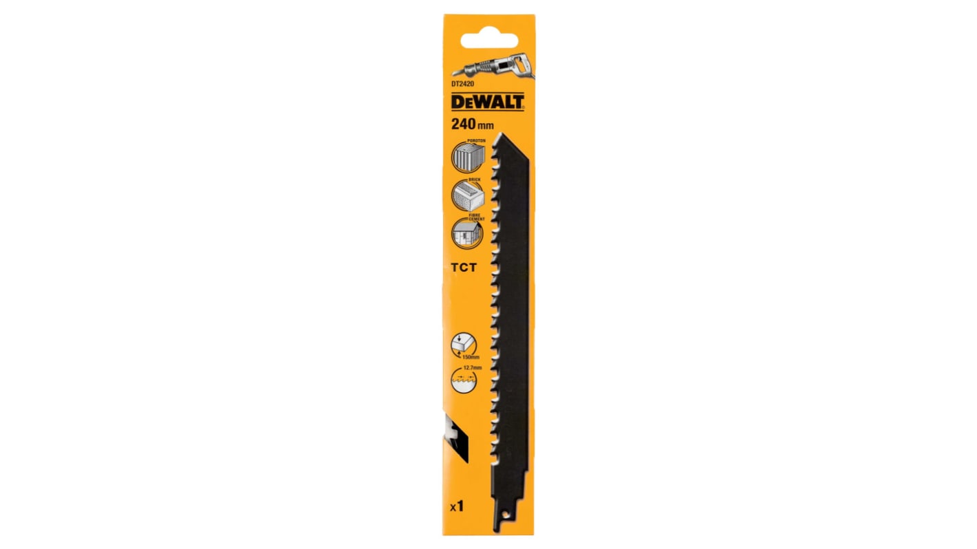 DeWALT, 25 Teeth Per Inch 235mm Cutting Length Reciprocating Saw Blade, Pack of 1