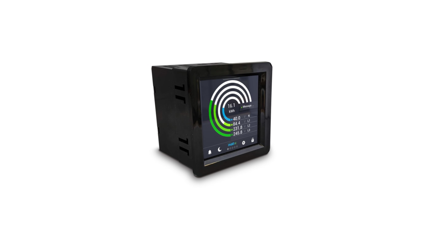 Matt:e 3 Phase Visual Display Power Monitoring Device, Type Power