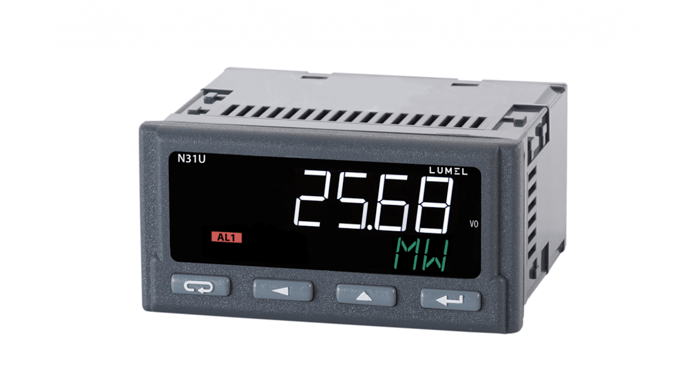 Lumel N31U Einbaumessgerät für Strom, Potentiometermesswerte, Widerstand, Standardsignale, Temperatur, Spannung H 45mm