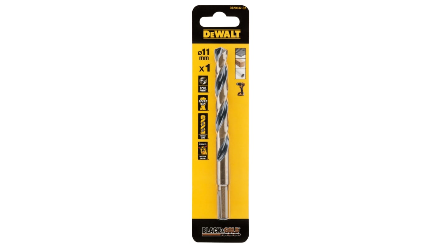 DeWALT DT205 Series HSS Twist Drill Bit for Metal, 12.5mm Diameter