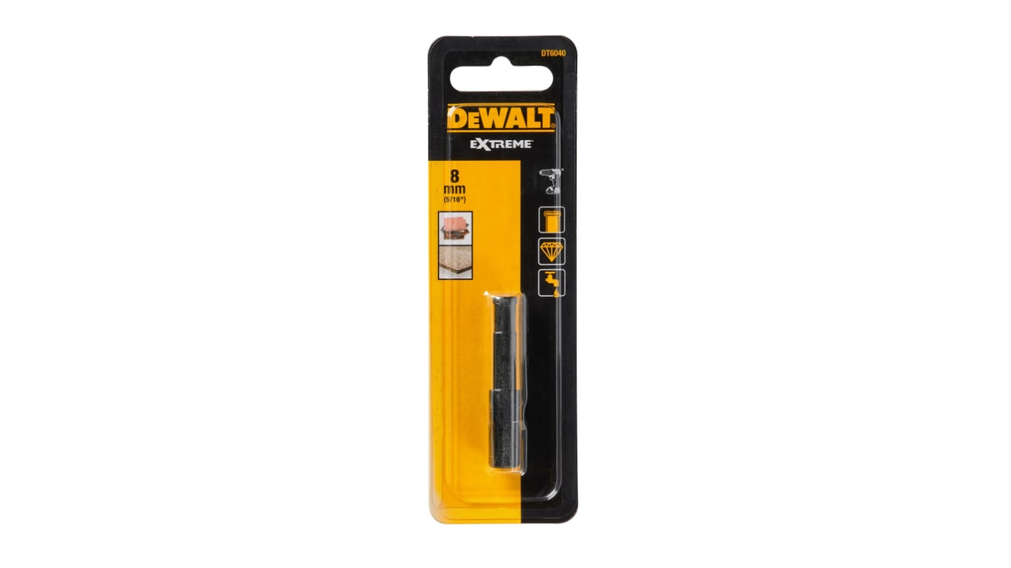DeWALT DT604 Series Diamond Tipped Tile Drill Bit for Tiles, 8mm Diameter