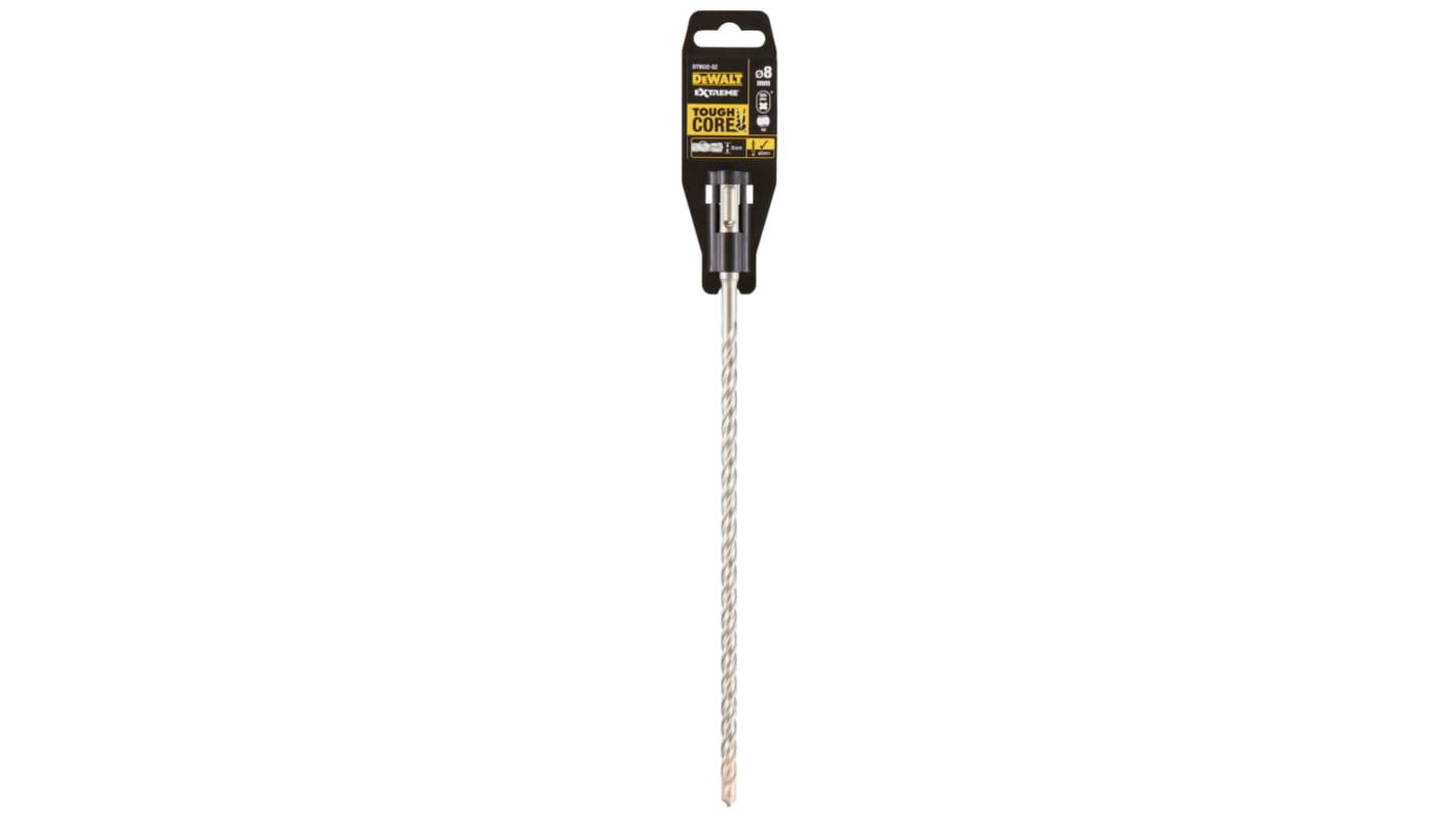 DeWALT DT953 Series SDS Drill Bit for Concrete, 8mm Diameter, 310 mm Overall