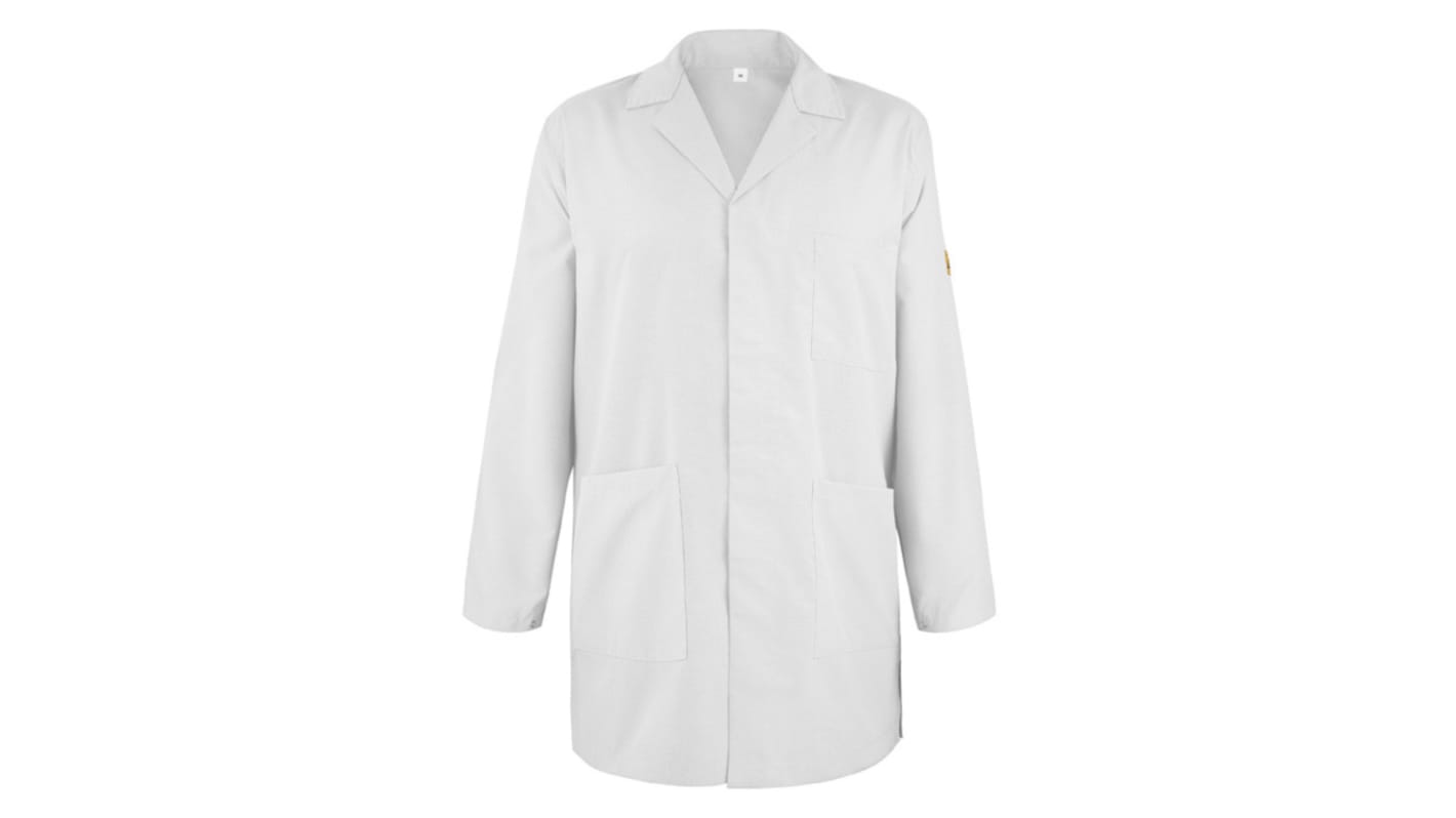 Blouse de laboratoire EUROSTAT, Unisexe, Blanc, taille XL, Réutilisable