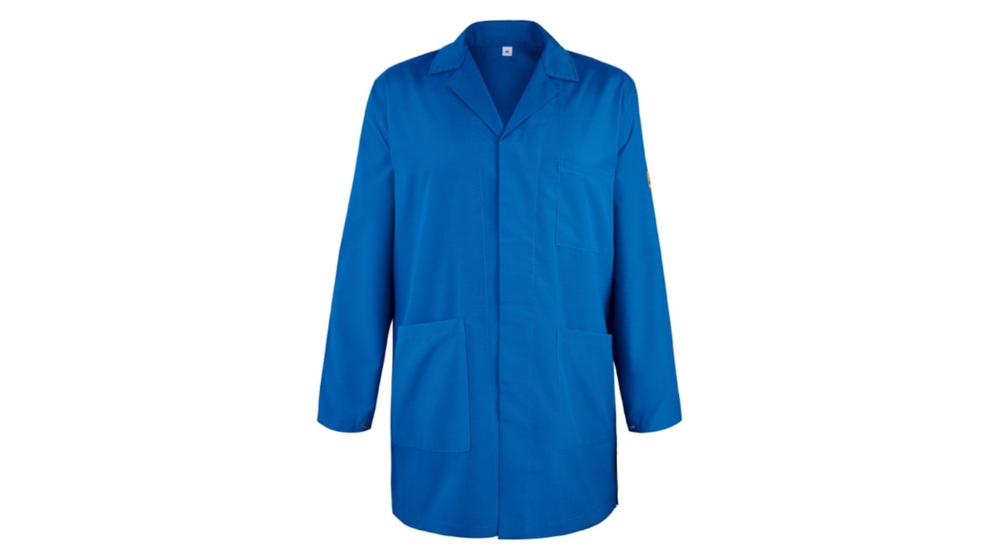 Blouse de laboratoire EUROSTAT, Unisexe, Bleu roi, taille XXL, Réutilisable