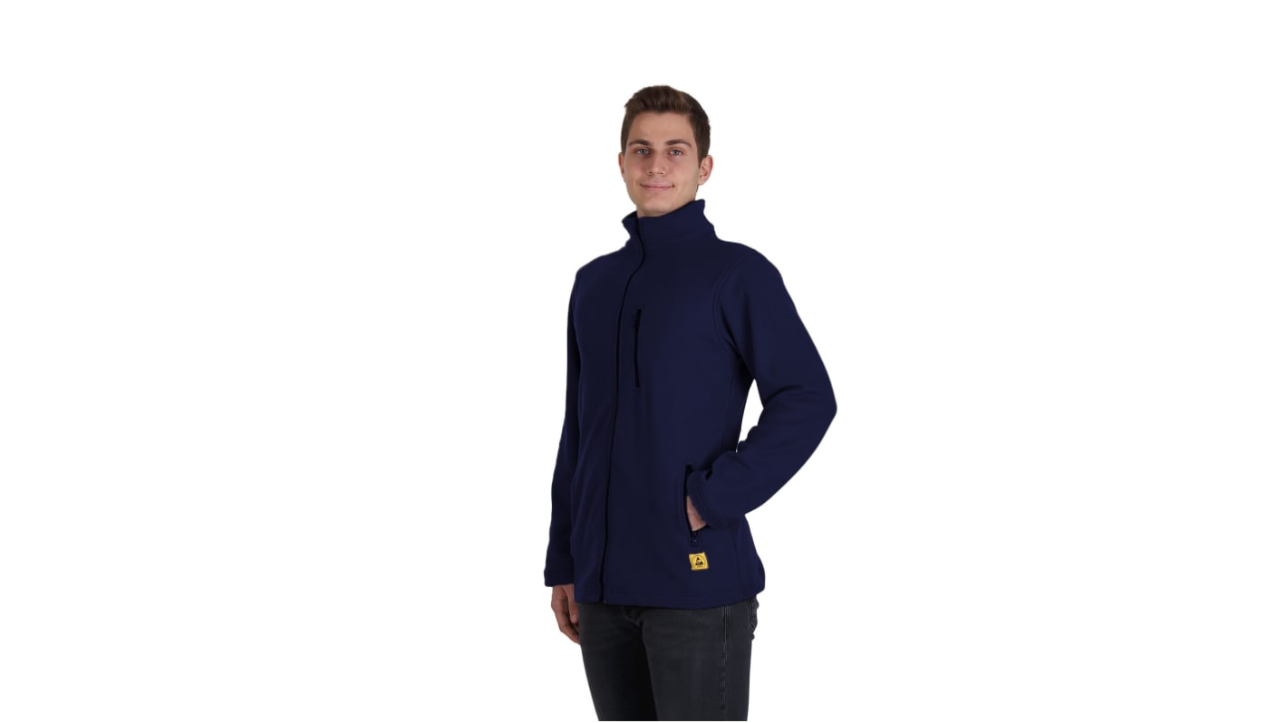EUROSTAT 51-761-13 Navy 2% Antistatic Fibers, 98% Micro Polyester Fleece Jacket L