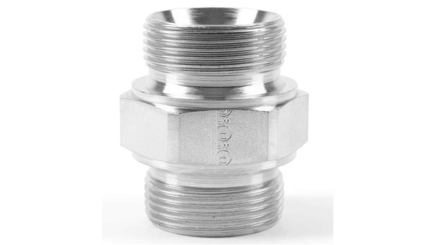 Parker Hydraulic Straight Threaded Adaptor BSPP 1/2 Male to BSPP 1/2-14 Male, 8HMK4S