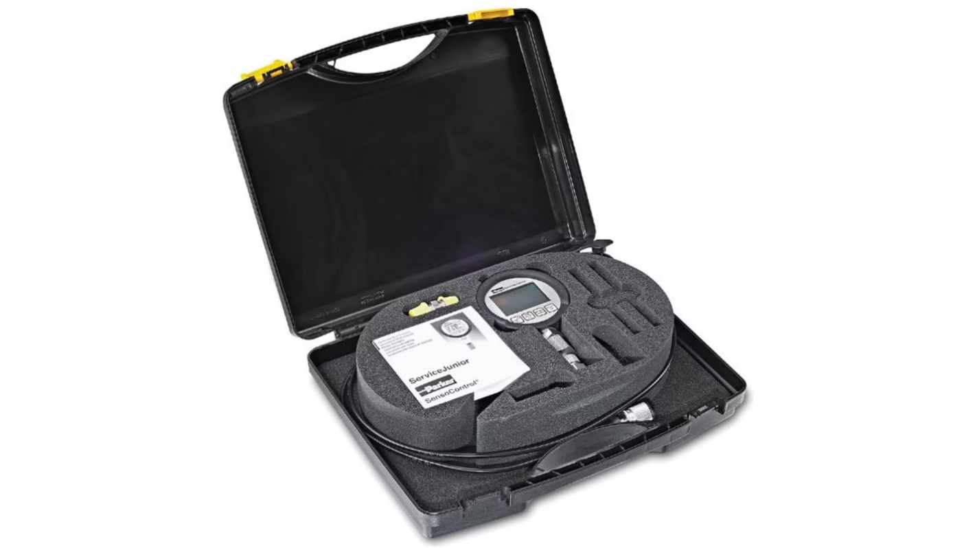 Parker 1/4 in LCD Digital Pressure Gauge 16bar 90mm Outside Diameter