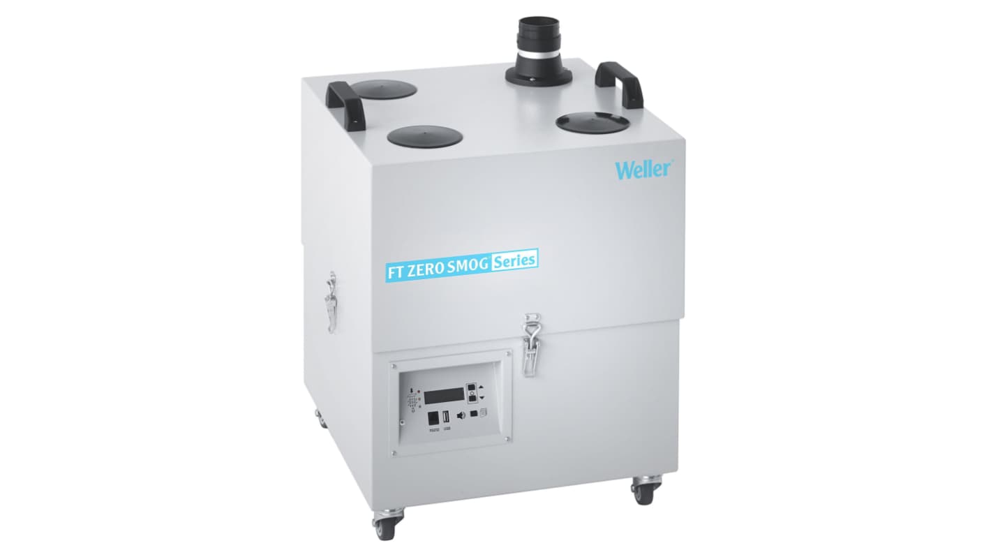 Weller Zero Smog 6V, 230V Solder Fume Extractor, Gas Filter, 460W, Type F - Schuko plug, Type G - British 3-pin