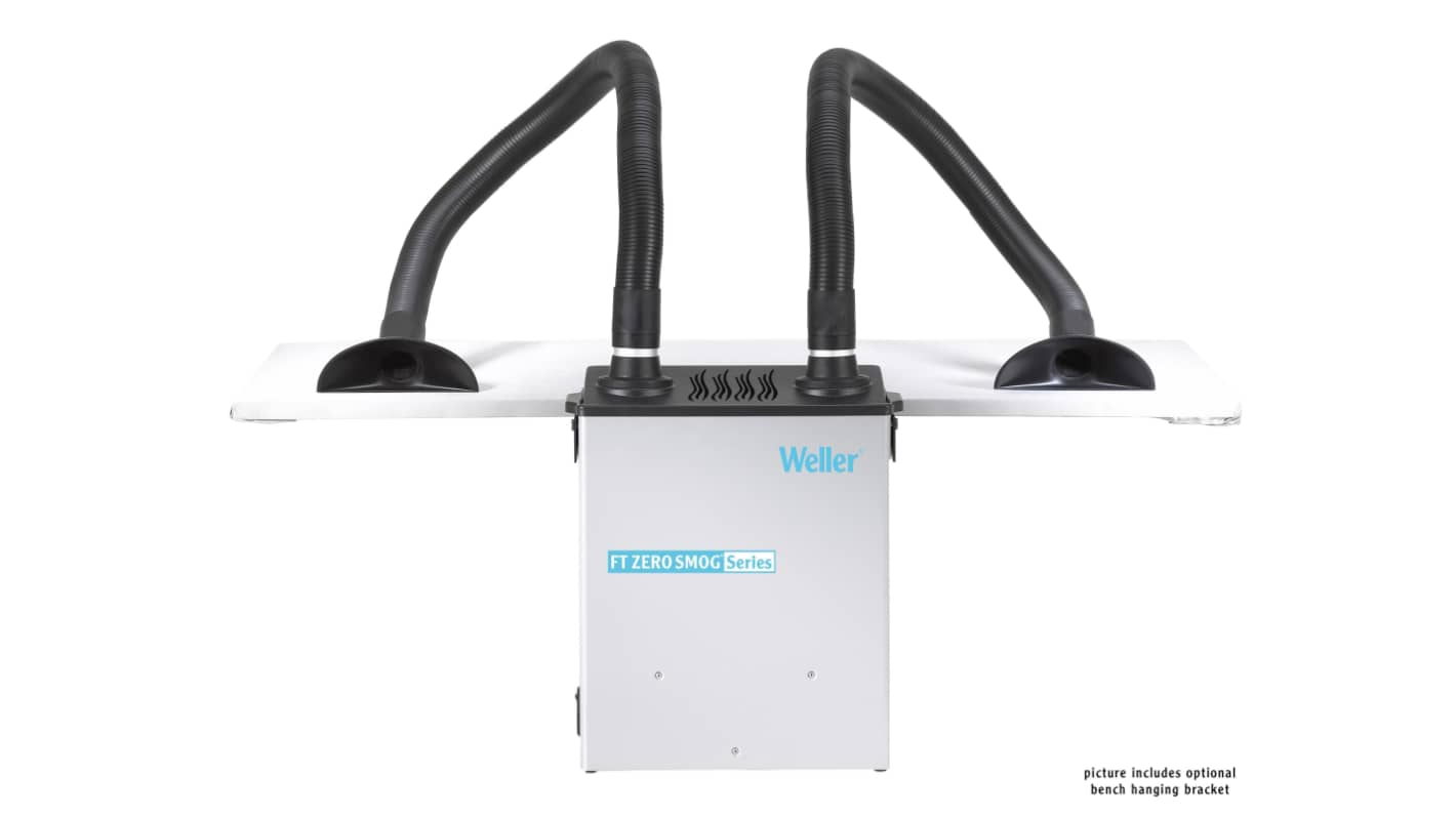 Weller MG100S, 100 → 240 V c.a. Solder Fume Extractor, Gas Filter, 100W, Type F - Schuko plug, Type G - British