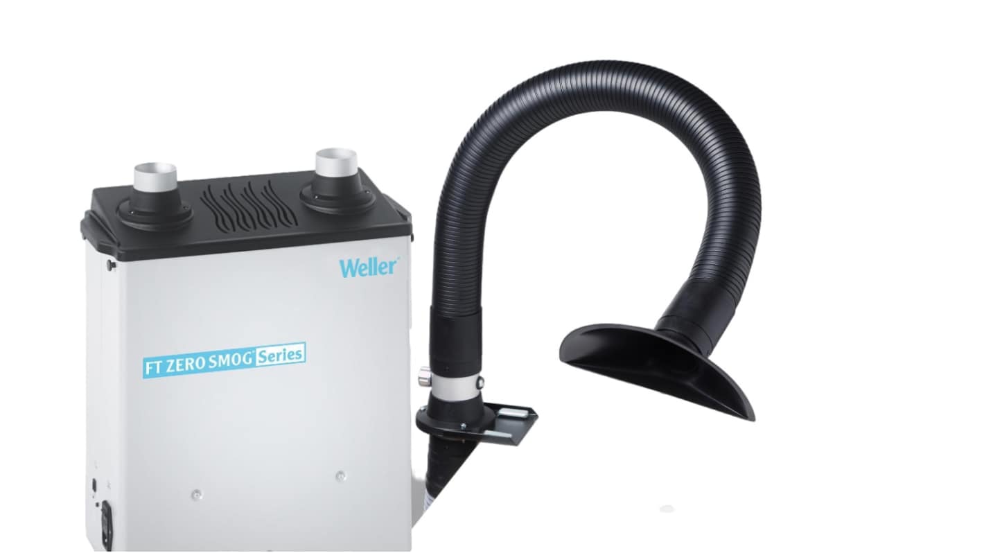 Weller MG100S Kit 1, 100 → 240 V c.a. Solder Fume Extractor, Gases, Solvents, Welding Fumes, 100W, Type F -