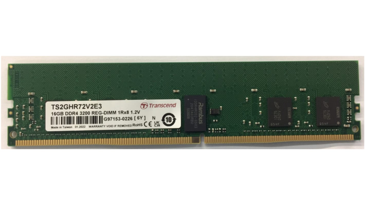 Transcend 16 GB DDR4 Server RAM, 3200Mbit/s, RDIMM, 1.2V