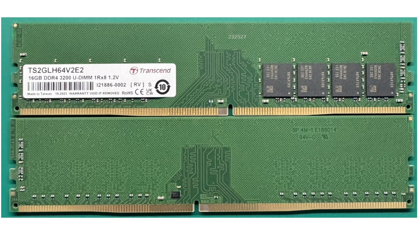 Transcend 16 GB DDR4 Desktop, Laptop RAM, 3200Mbit/s, UDIMM, 1.2V