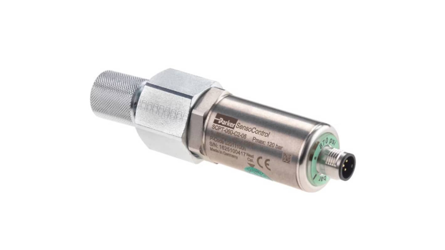 Parker Electrical Connection Series Pressure Sensor, 0bar Min, 160bar Max, CAN Output
