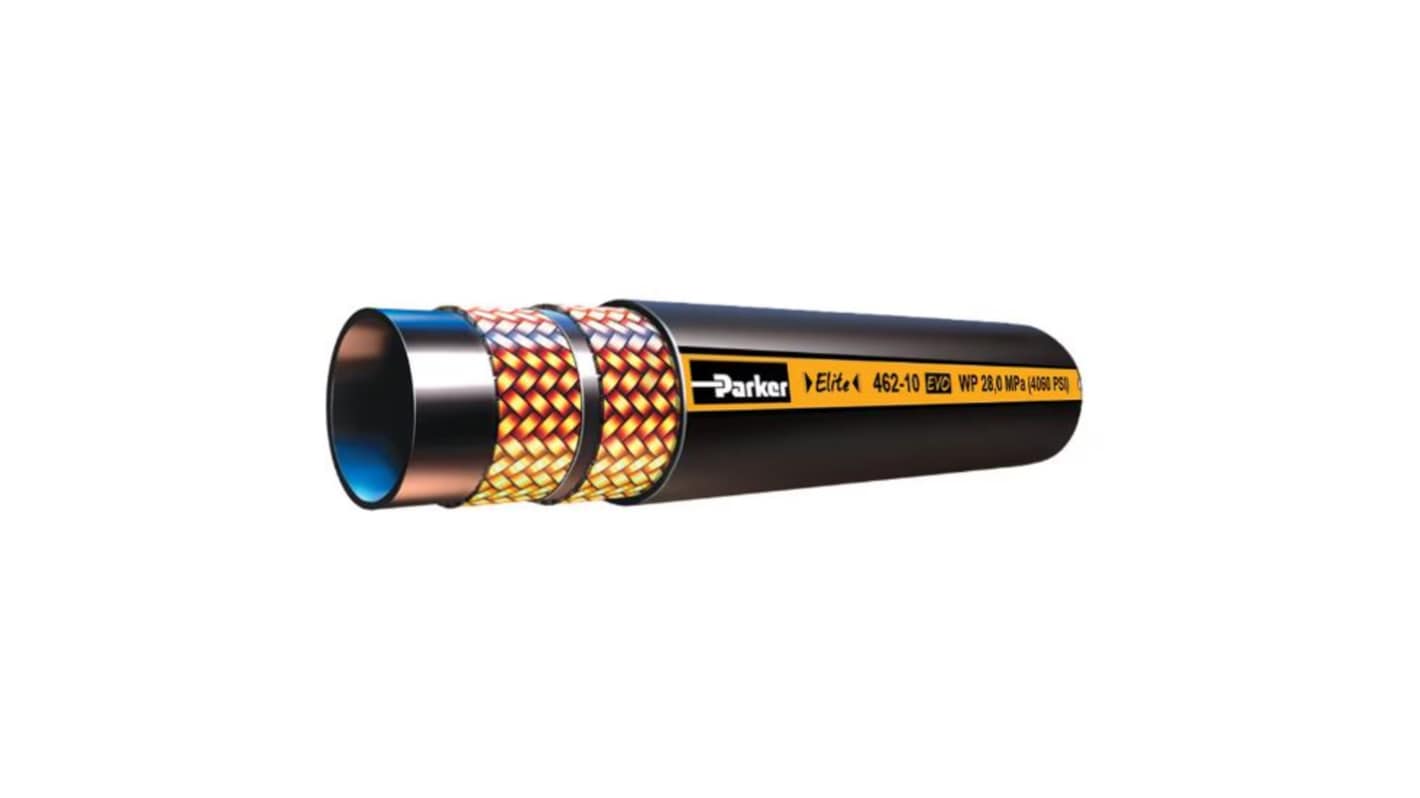 Parker Synthetic Rubber Hydraulic Hose Assembly, 425 bar Max Pressure