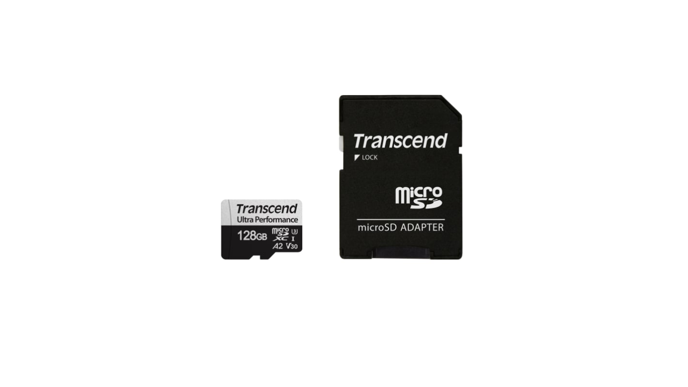 Transcend 128 GB MicroSDXC Micro SD Card, UHS-I U3