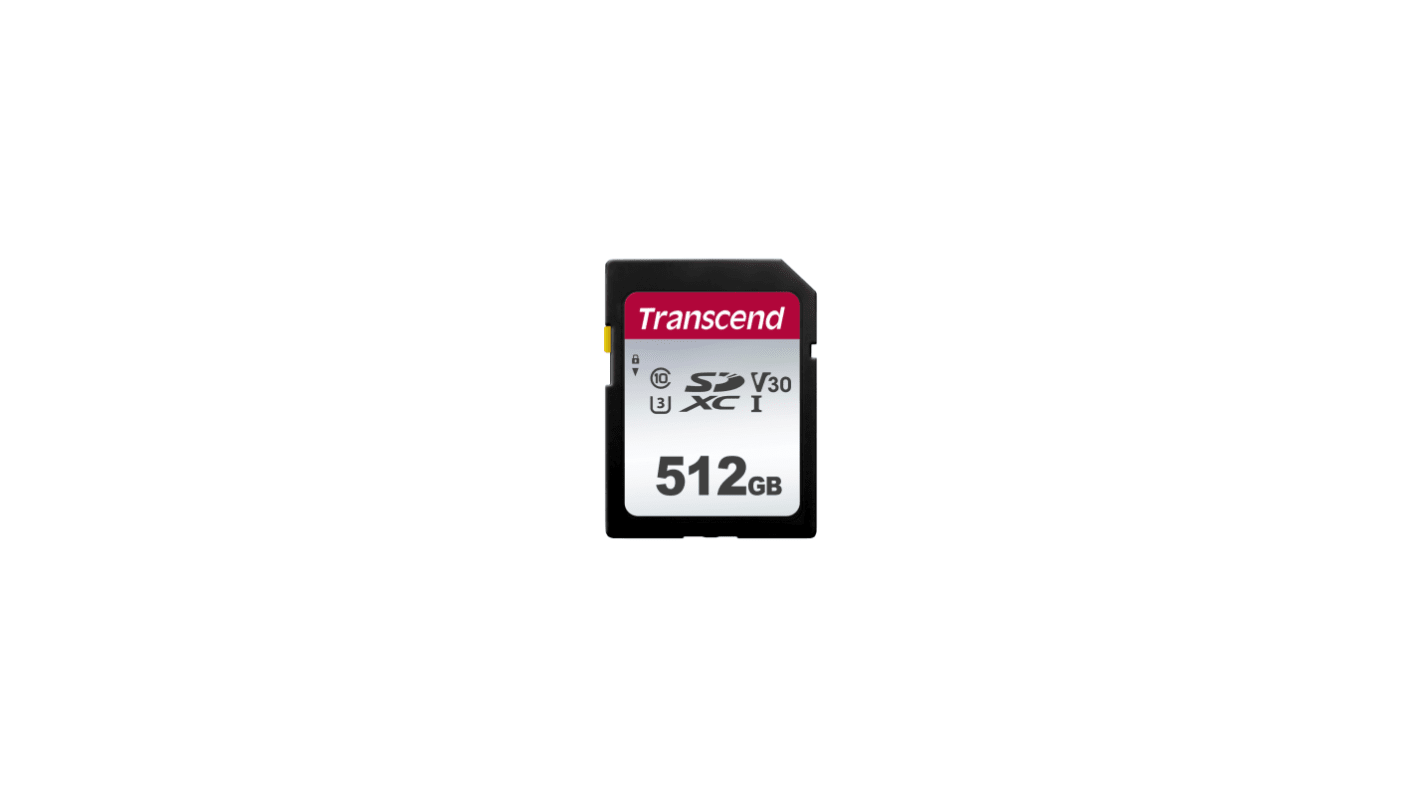Transcend 512 GB SDXC SD Card, UHS-U3