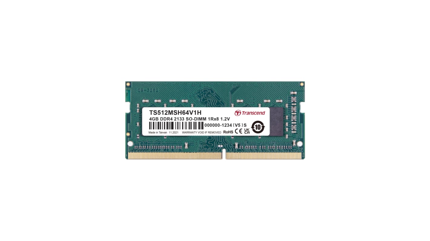 ノートPC メモリ 4GB PC4 DDR4 TS512MSH64V1H