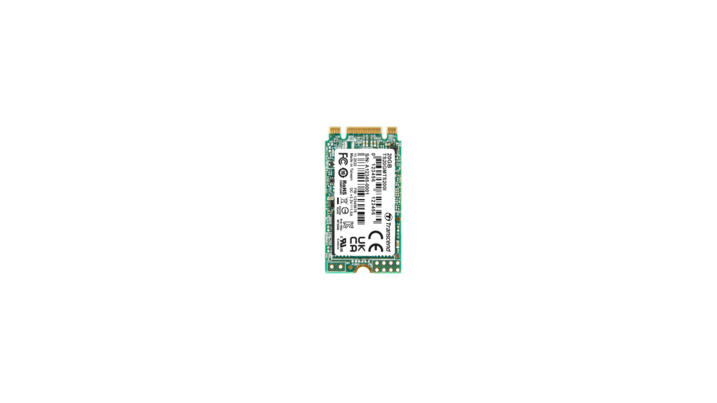 Transcend Belső SSD merevlemez 20 GB SATA III Igen 3D TLC