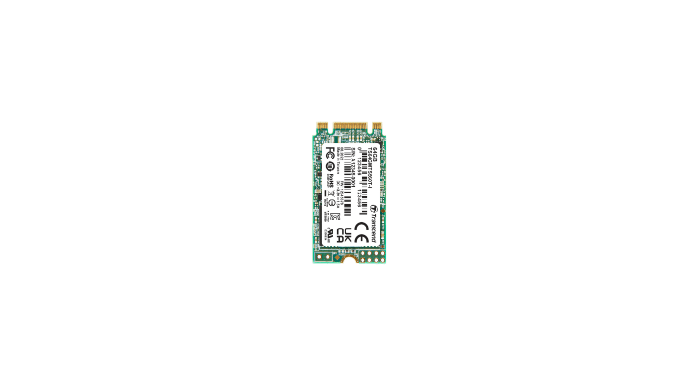 Transcend MTS560T-I M.2 2242 64 GB Internal SSD Hard Drive