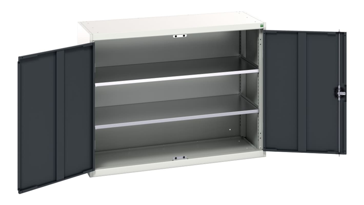 Bott 2 Door Sheet Steel Floor Standing Cupboard, 1300 x 550 x 1000mm