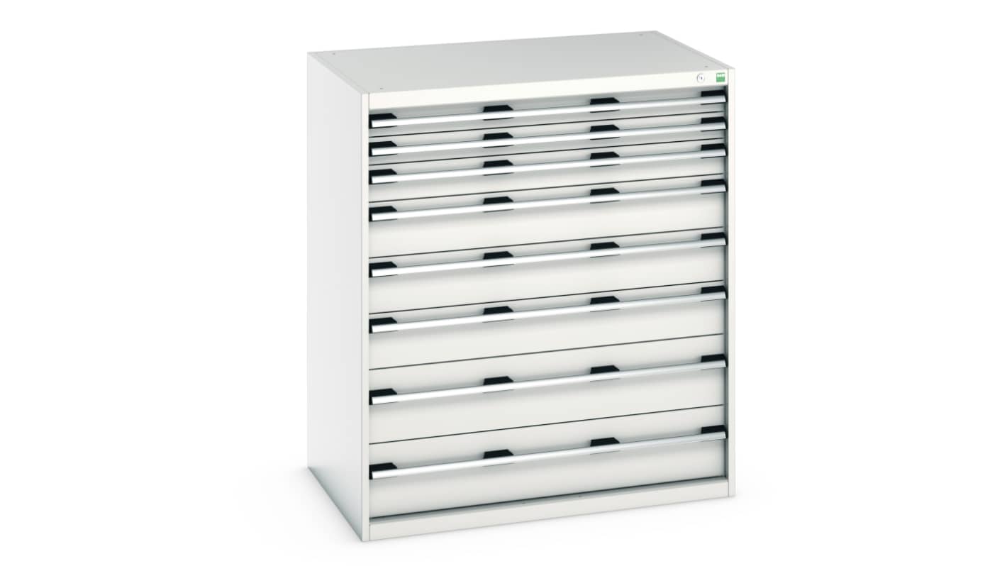 Bott, 8 Drawer Sheet Steel Floor Standing Cabinet, 1050 x 750 x 1200mm