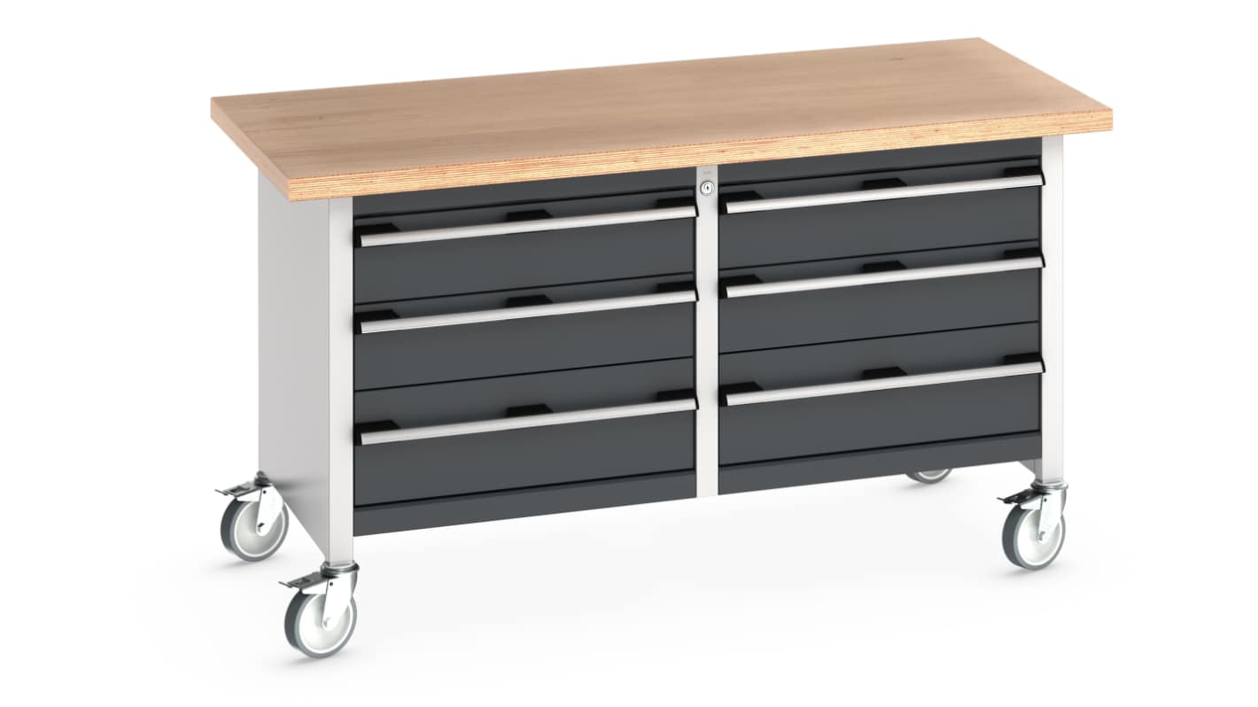 Bott 41002106.19V Portable Sheet Steel Workbench, 450kg Max Load, 840mm x 1500mm x 750mm