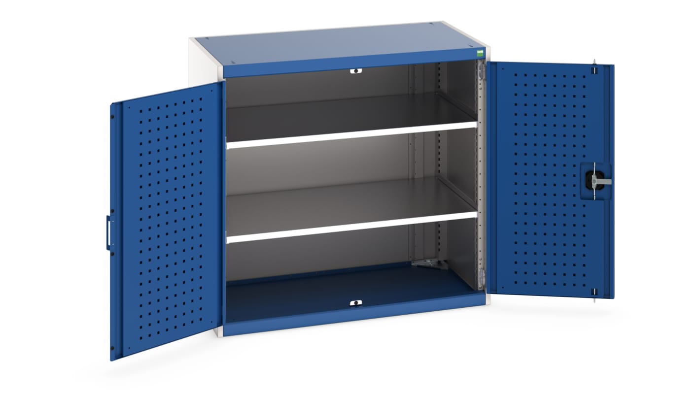Bott 2 Door Sheet Steel Floor Standing Cupboard, 1050 x 650 x 1000mm
