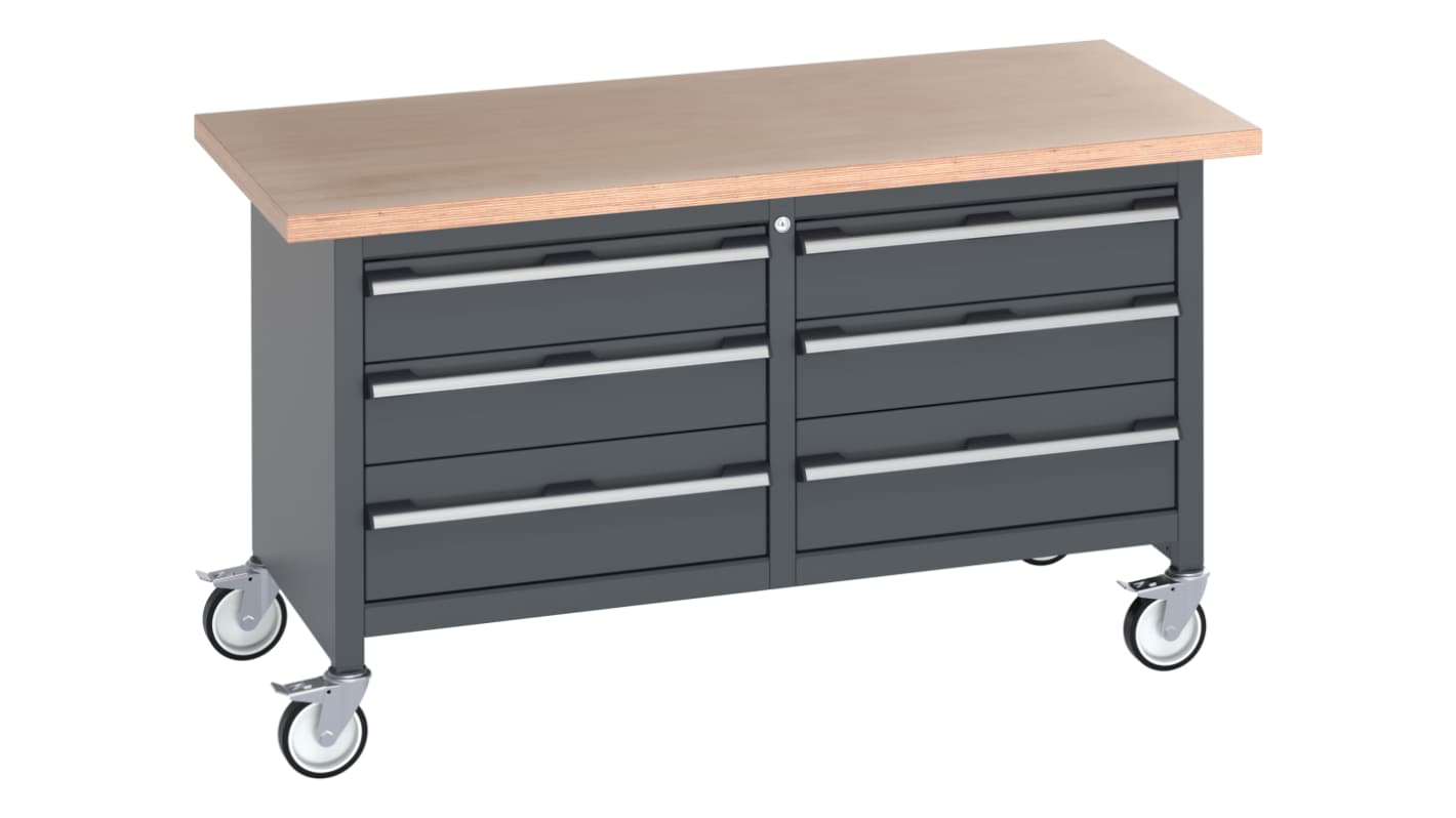 Bott 41002106.77v Portable Sheet Steel Workbench, 450kg Max Load, 840mm x 1500mm x 750mm