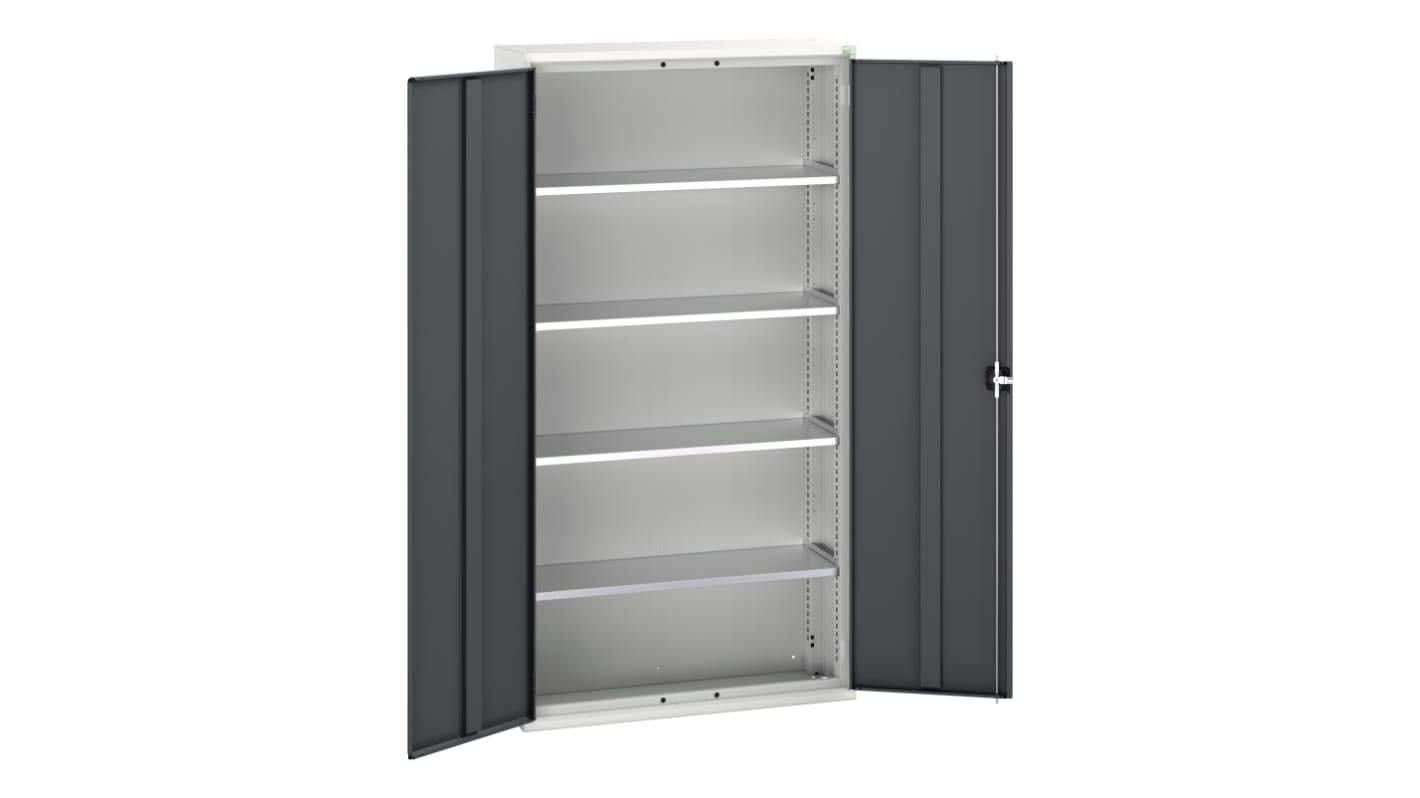 Bott Skab med 2 døre, Stålplade, Gulvmontering, 1050 x 350 x 2000mm