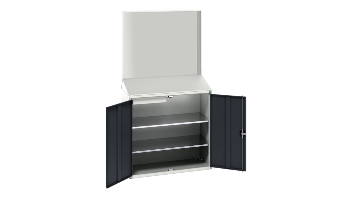 Bott 2 Door, 1 Drawer Sheet Steel Floor Standing Cupboard, 1050 x 550 x 2000mm