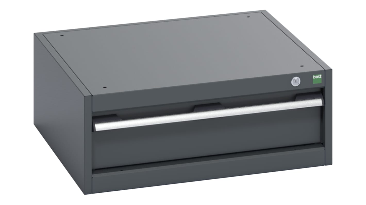 Bott, 1 Drawer Sheet Steel Floor Standing Cabinet, 650 x 650 x 250mm