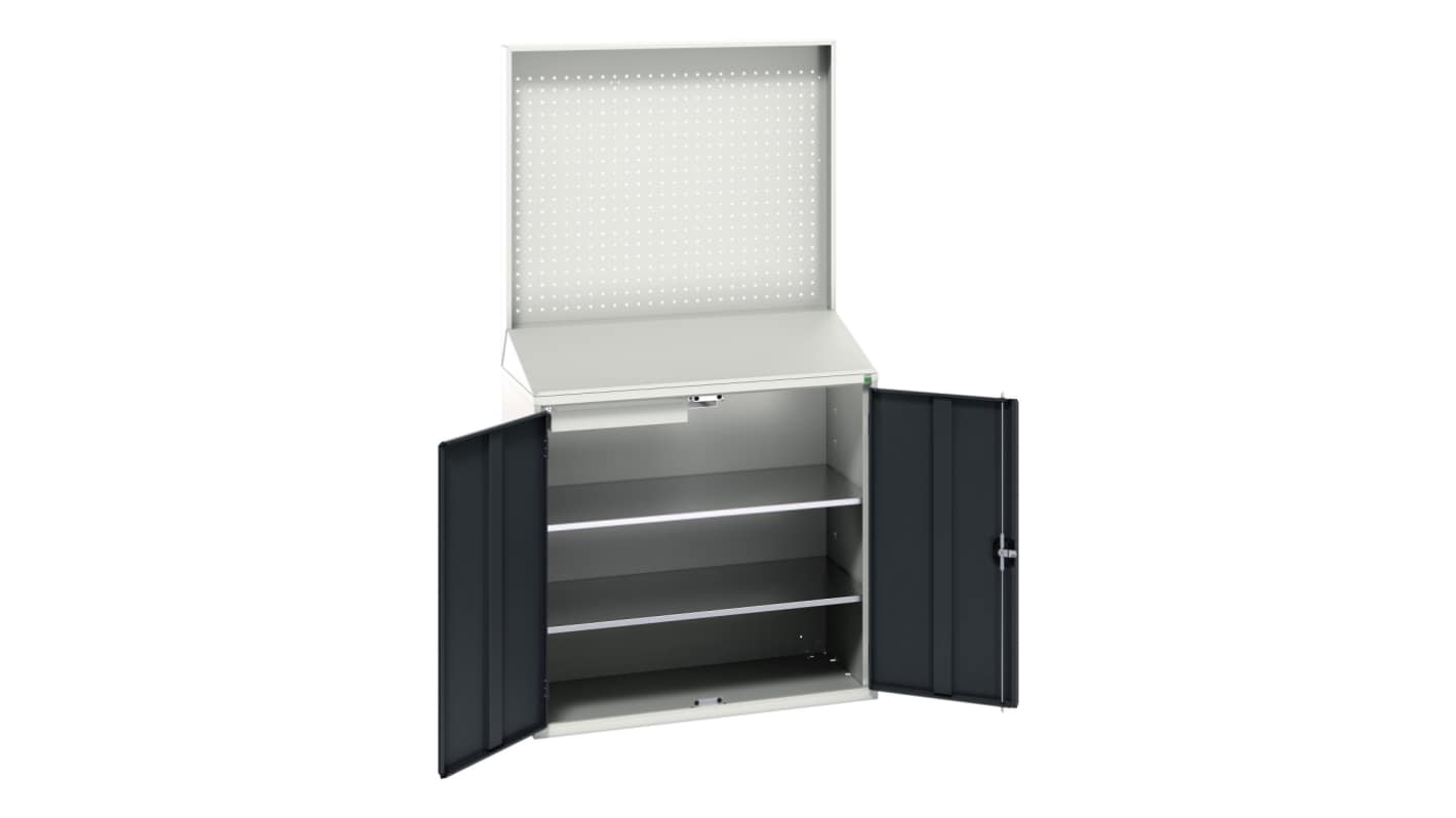 Bott 2 Door, 1 Drawer Sheet Steel Floor Standing Cupboard, 1050 x 550 x 2000mm